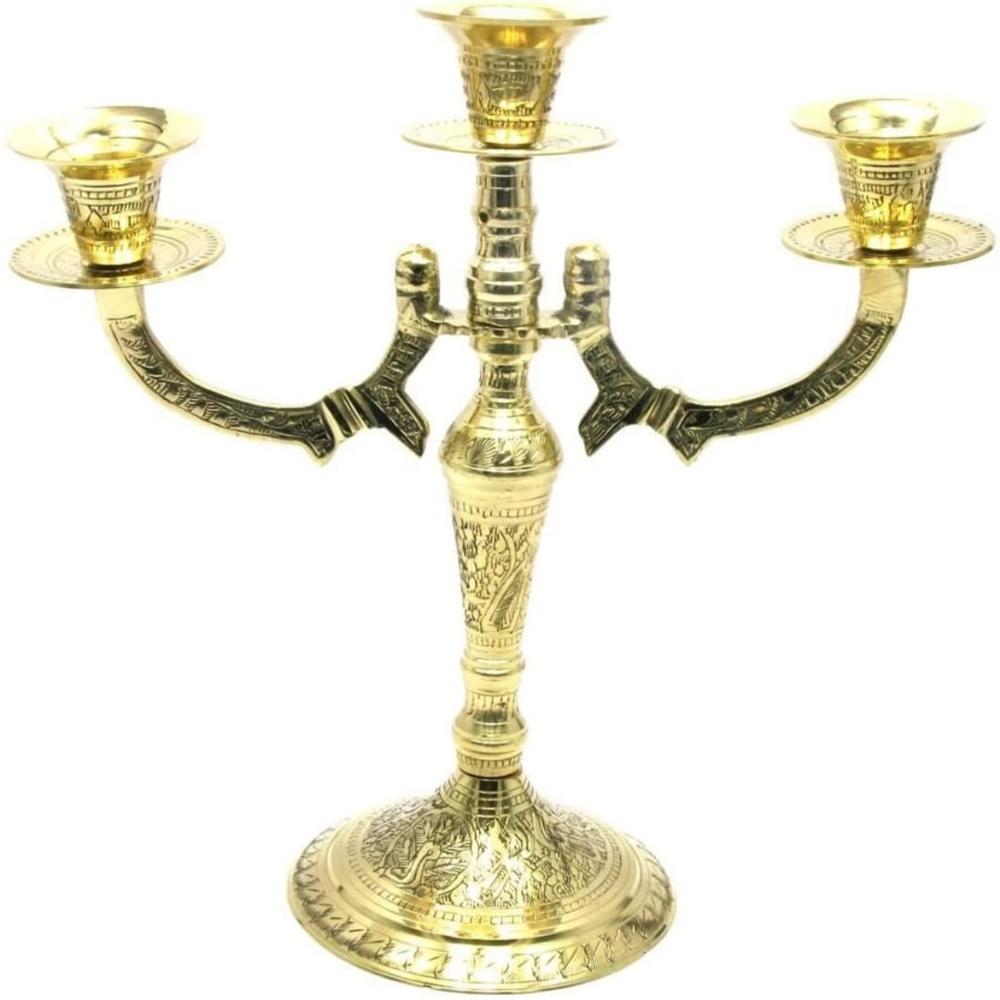 Brass Candle Stand - Color: Black