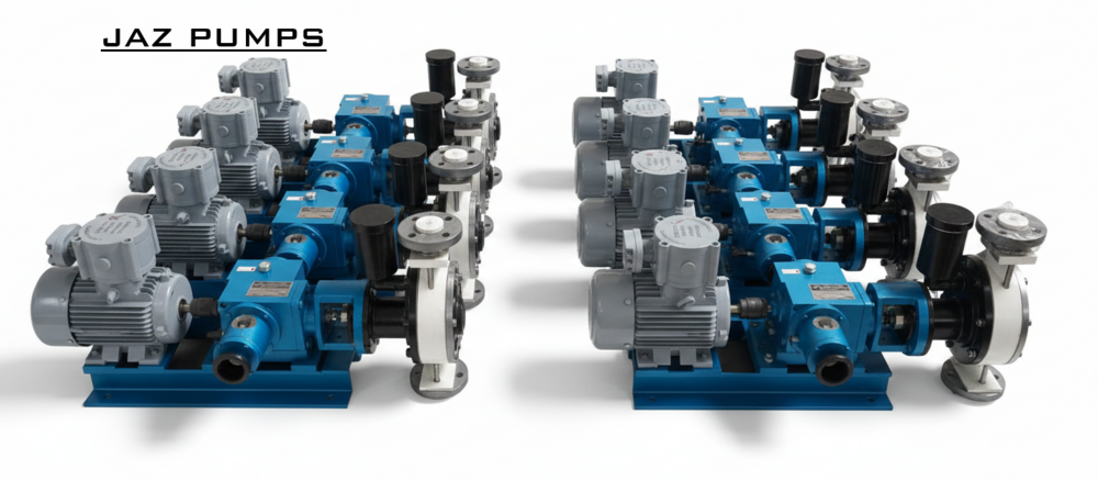 Plunger Type Dosing Pump - Color: Blue