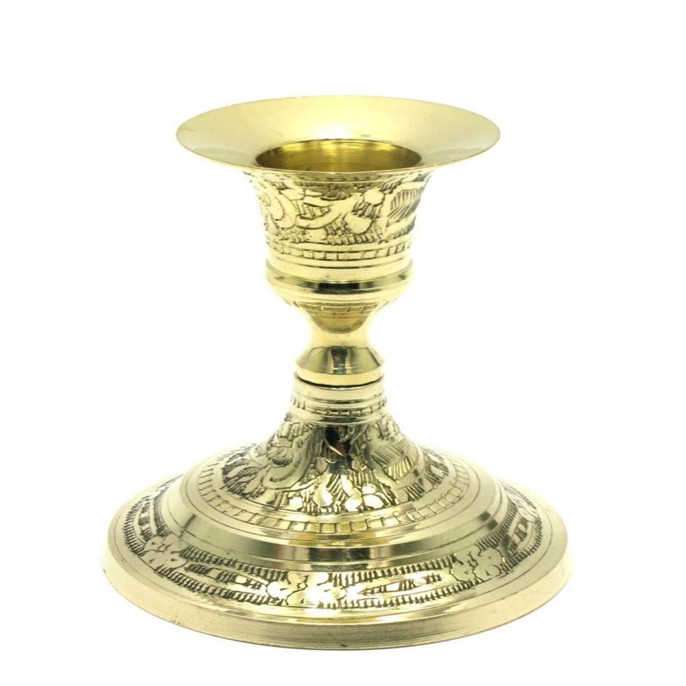 Brass Candle Stand - Color: Silver