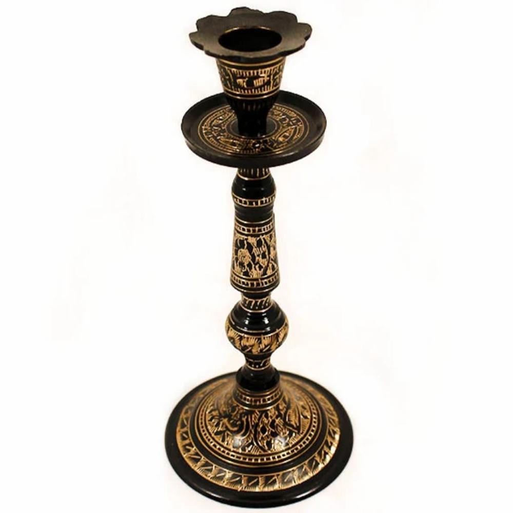 Brass Candle Stand - Color: Silver