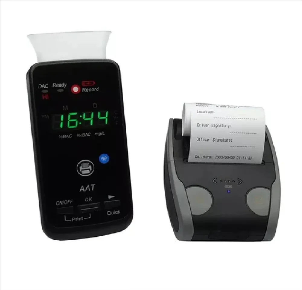 True Sense Alcohol Tester AA2010P Breathalyzer & Quick Screening Test With Printer, AT-23