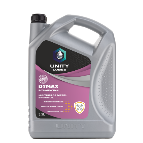 Unity Dymax 20W-40Cf-4 3.5Ltr - Application: Lubrication Of Diesel Engines