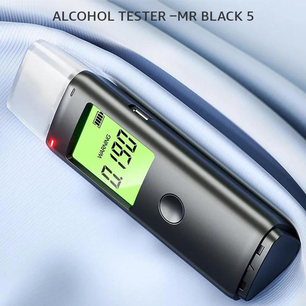 True Sense Portable Alcohol Tester Digital Display Rechargeable Breathalyzer, AT-27