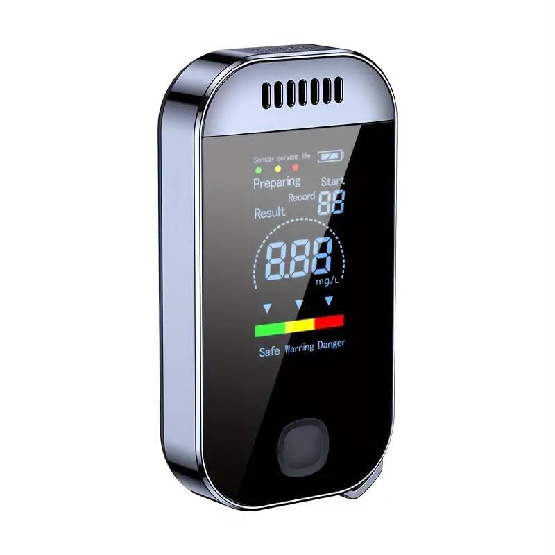 True Sense Alcohol Tester Breathalyzer Mr. Black Superior Accuracy Reliable & Sensitive, AT-28