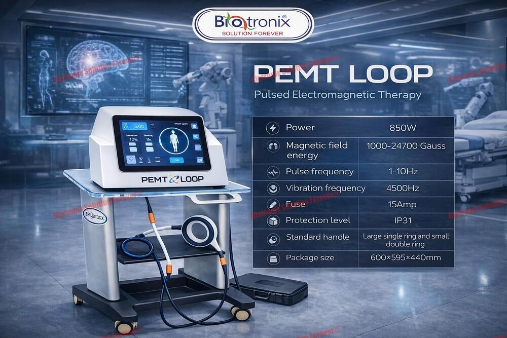 Pemt Pulse Electromagnetic Therapy Loop Device Touch Screen Model - Age Group: Elders