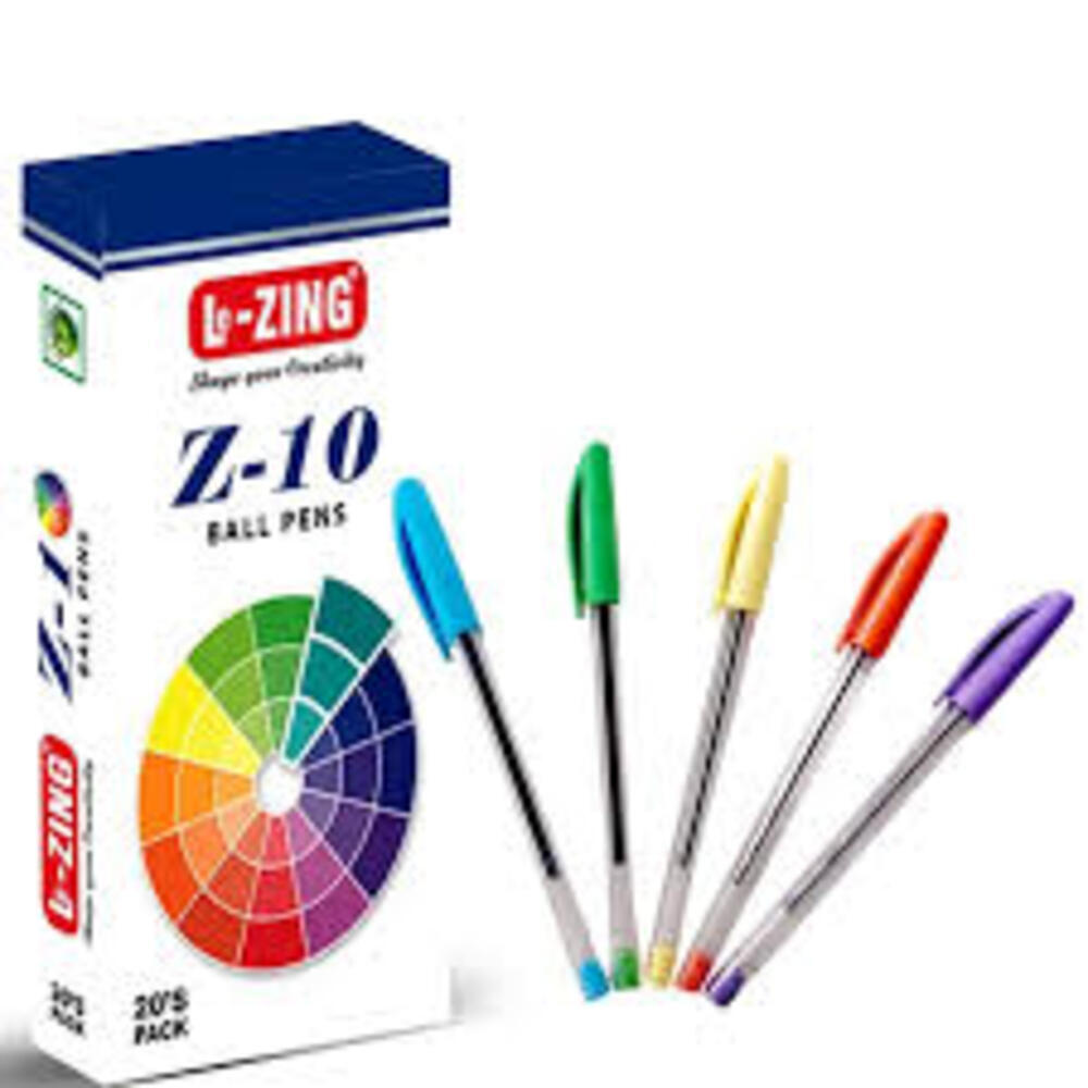 Refillable Ball Pen - Durable Plastic, Regular Size, Multicolor Design | Smooth Ink Flow, Comfortable Grip, Multiple Ink Options