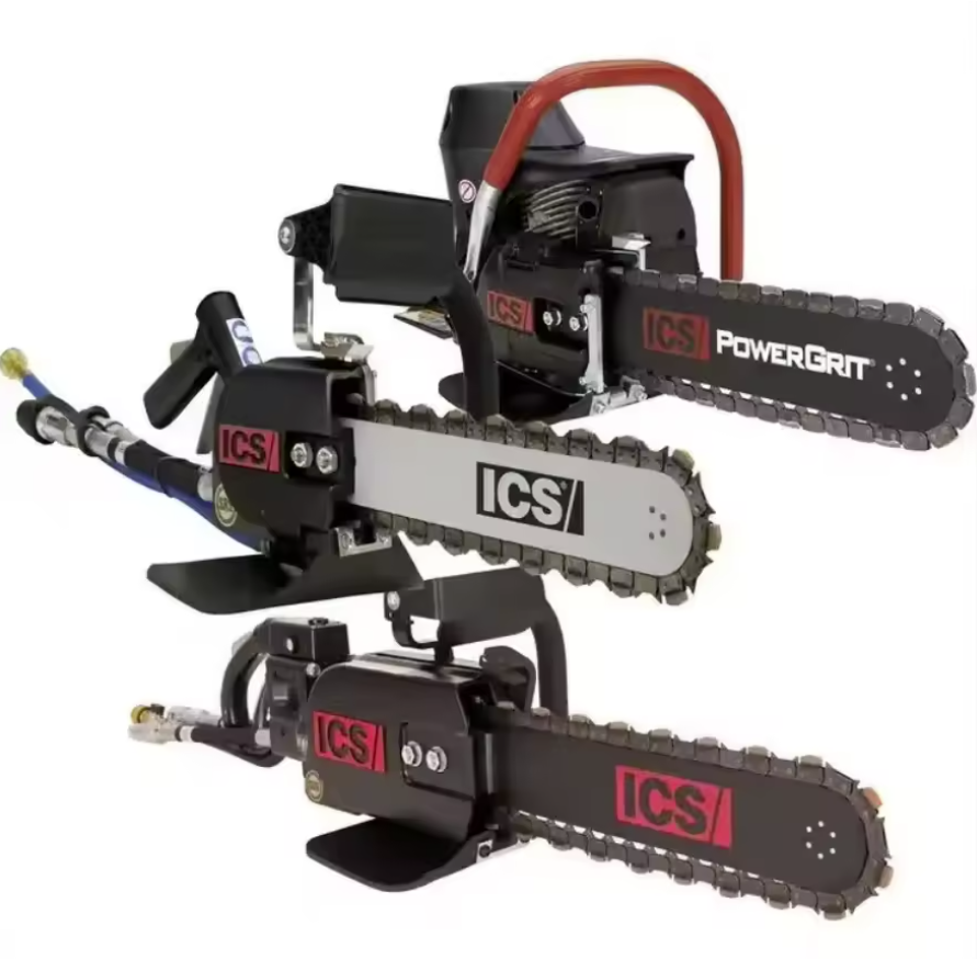 ICSS 890F4 Industrial Grade Hydraulic 38cm Diamond Chain Saw Equipped with FORCE4 Chain Active 3 Year Warranty Made in US