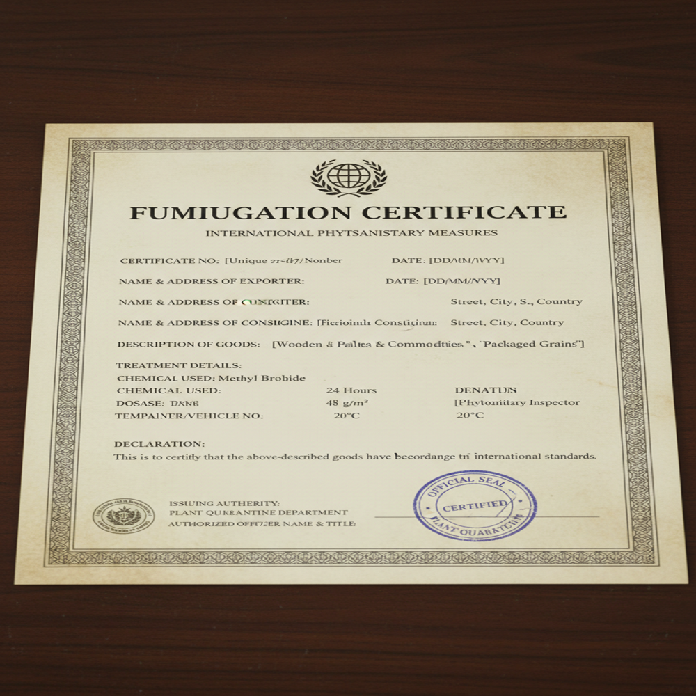 Fumigation Certificate