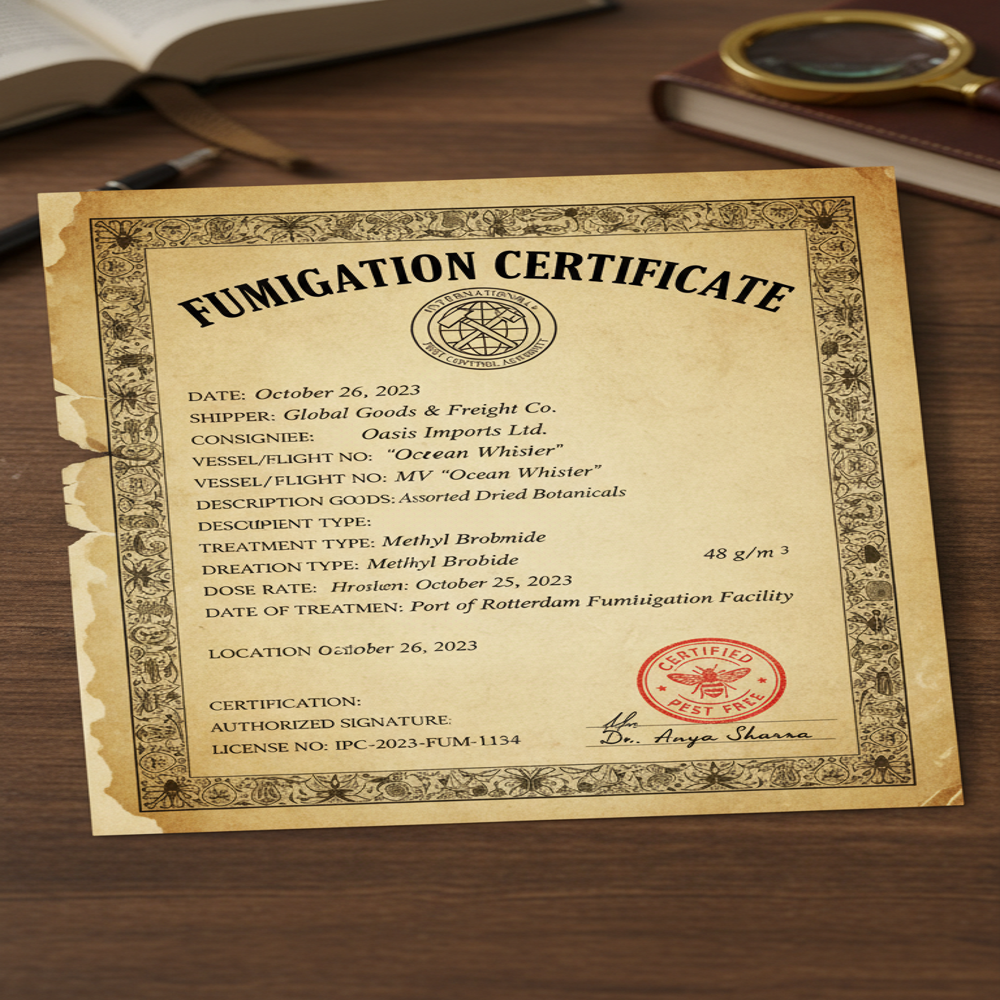 Fumigation Certificate