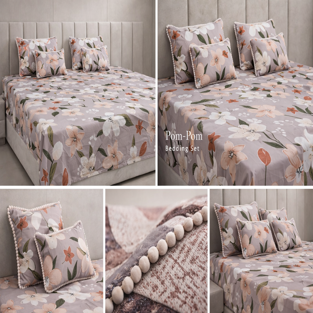 PomPOm Double Bed sheets