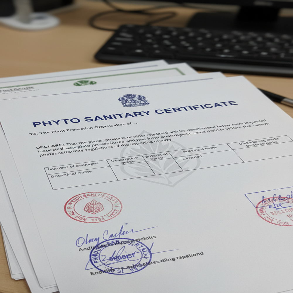 Phyto Sanitary Certificate