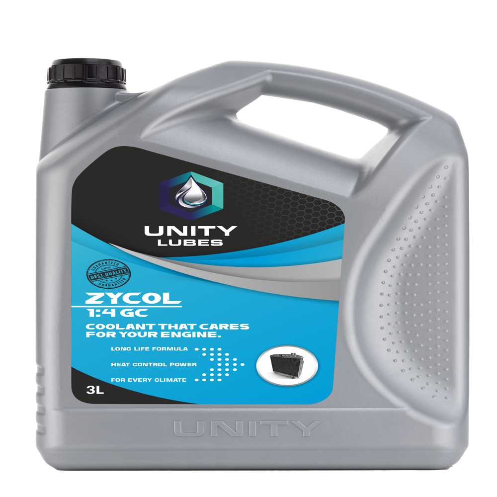 Unity Zycol Coolant 1:4Gc 3Ltr - Application: Radiator And Cooling System Protection