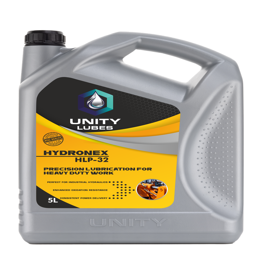 Unity Hydronex Hydraulic Oil Hlp -32 5ltr - Ash %: <0.01%