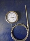 Gas Filled Capillary Bottom Connection Temprature Guage - Accuracy: 1%  %