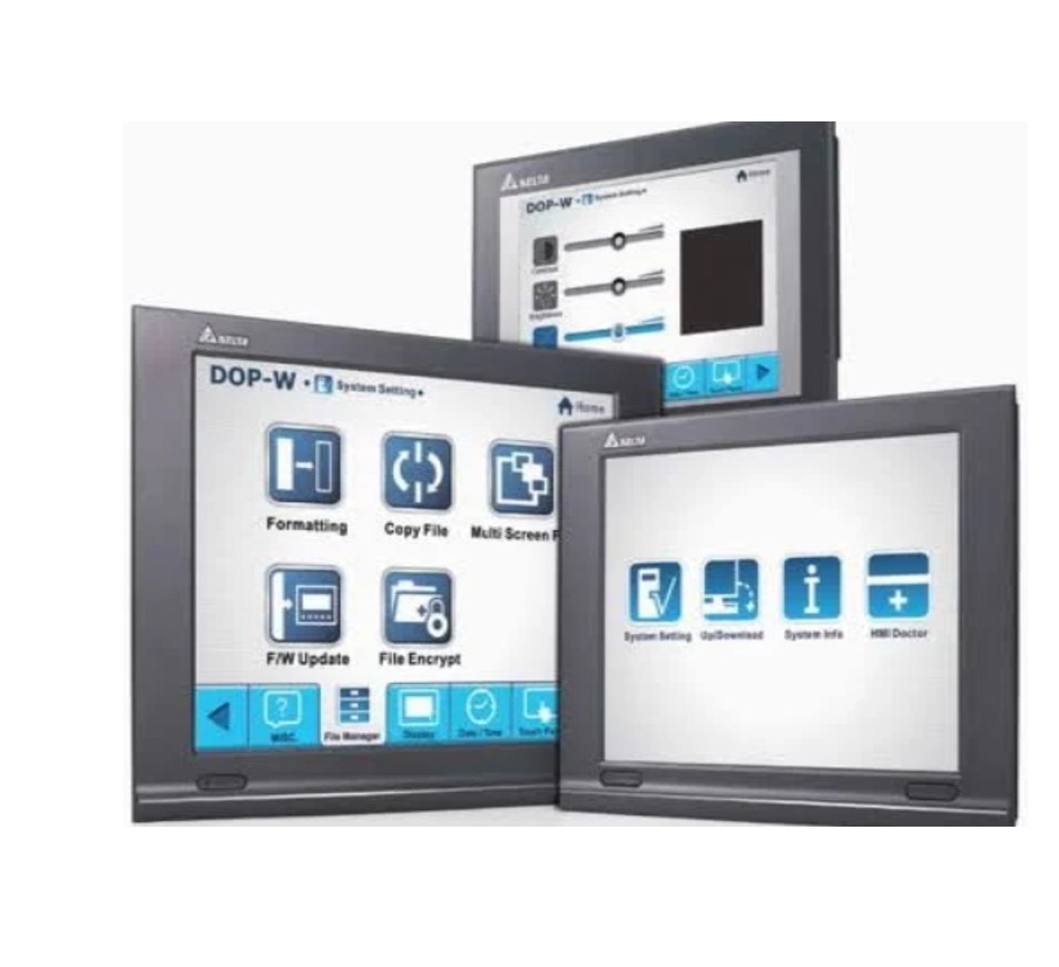 Dop-w105b Series Human Machine Interface - 11.77x8.82x1.84 Inch Dimensions, Grey Color, 10 Inch Display Size, Electric Power Mode, Industrial And Building Automation Usage