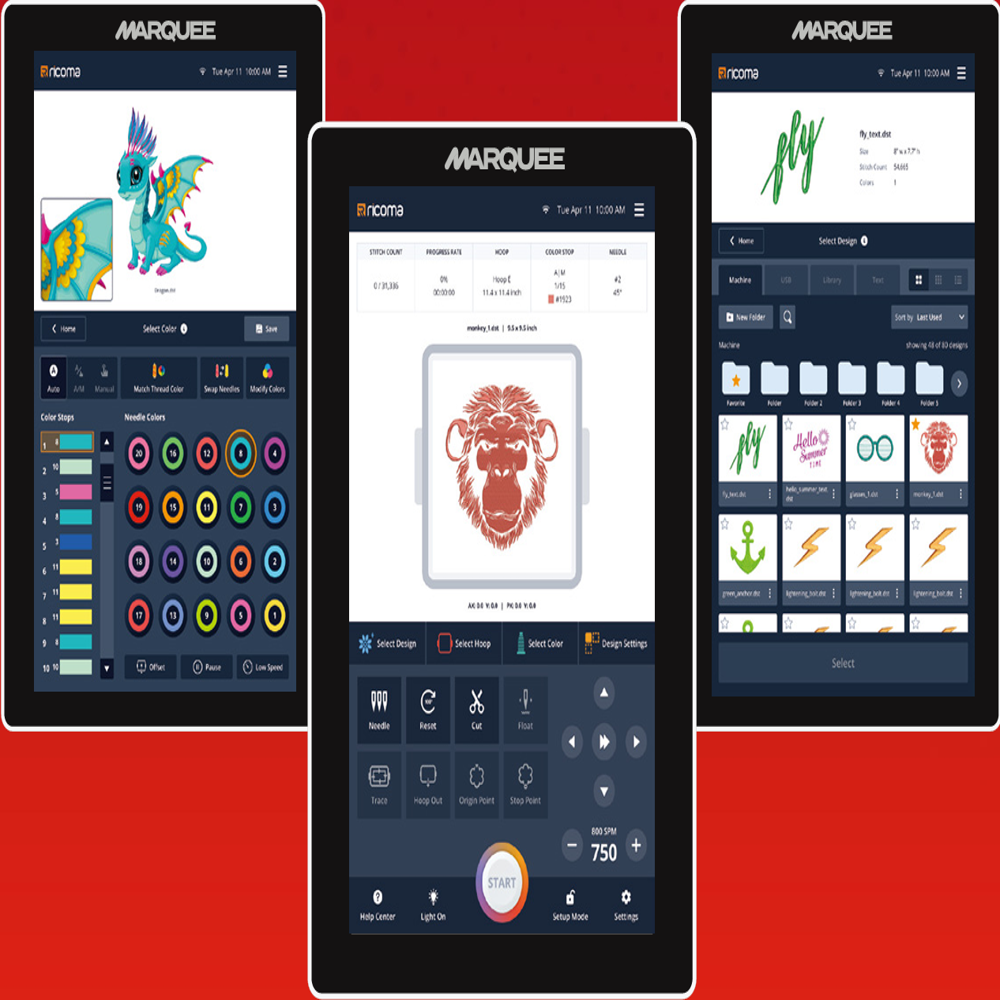 Ricoma SWD Series Single Head Embroidery Machine