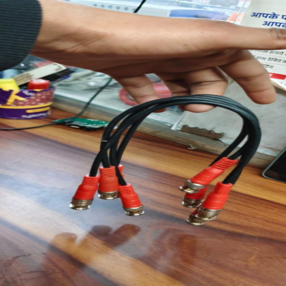 Copper Wire Bnc Connector - Color: Black & Red