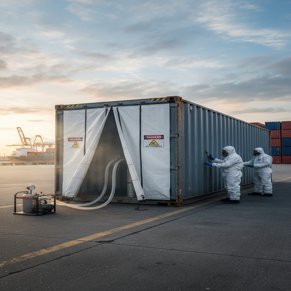 Export Container Fumigation - External Dimension: Standard
