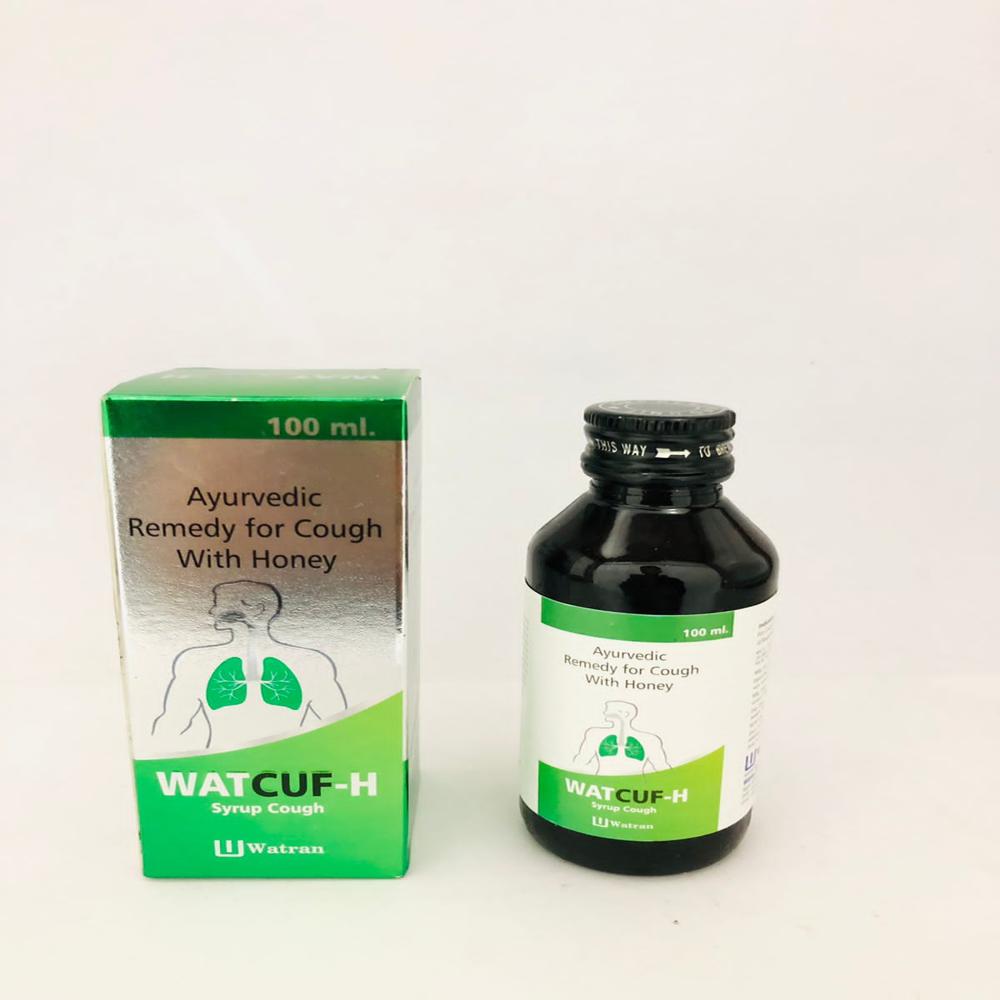 Herbal Cough Syrup With Honey, Tulsi & Vasaka - Brand Name: Watcuf-dx
