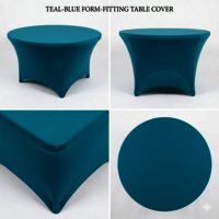 Spandex Round Table Cover - Size: Available For 4ft
