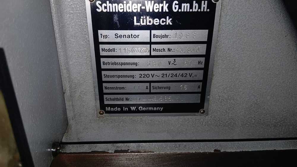 Schneider 115 - Machine Type: Cutting Machine
