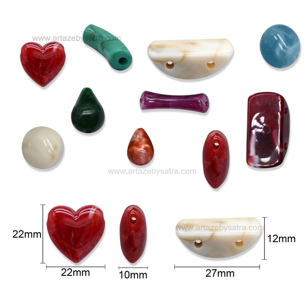 Multicolor Designer Plastic Beads | PB33