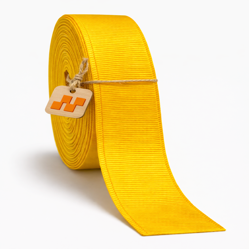 10mm yellow grosgrain ribbon