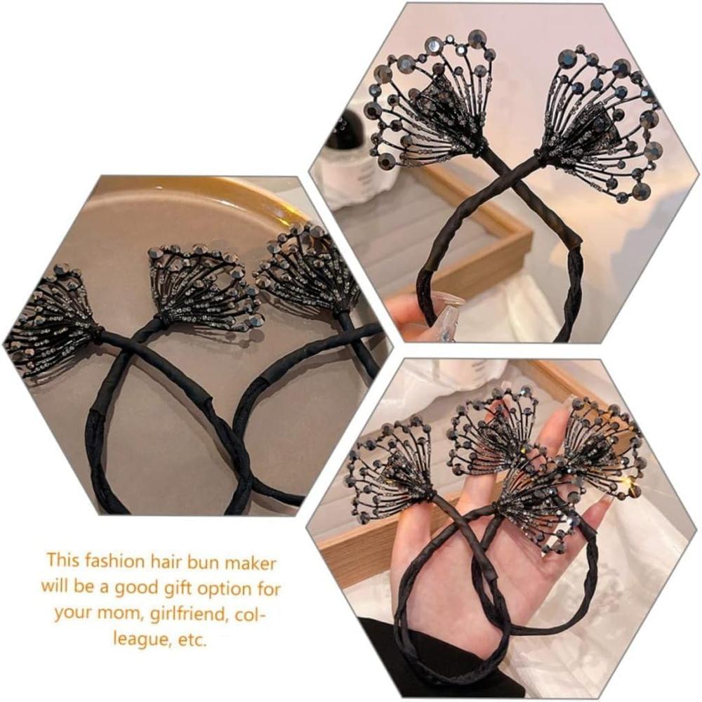 Floral Hair Bun Maker Clip for Women