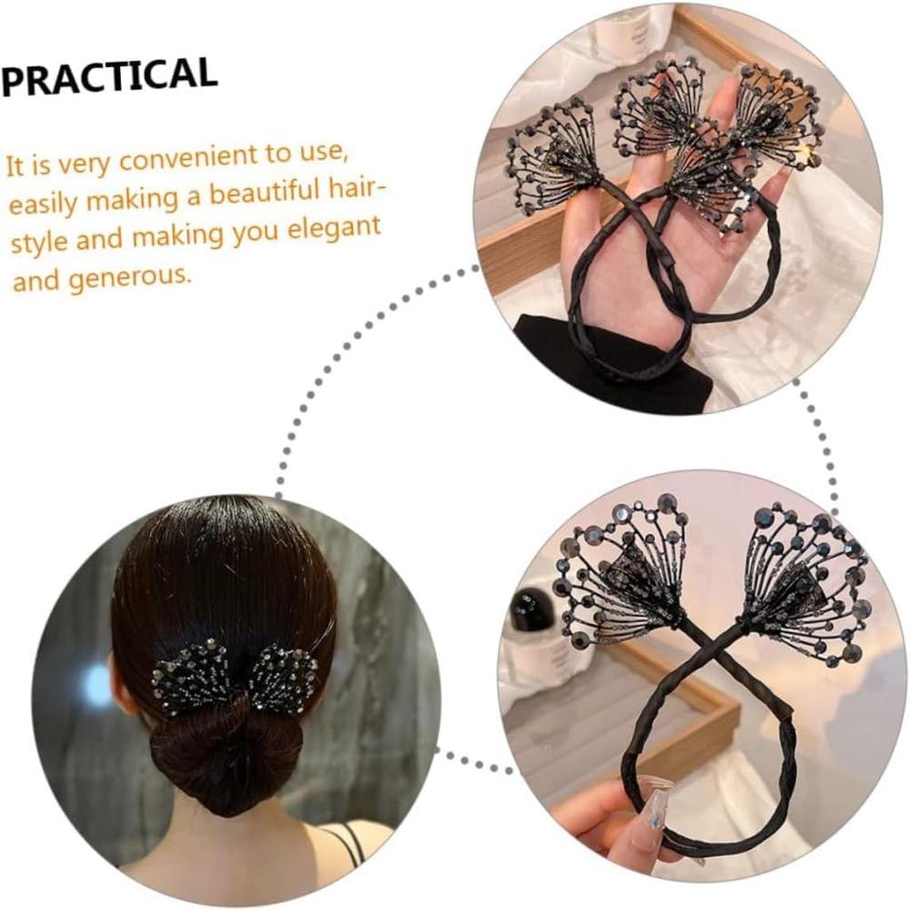 Floral Hair Bun Maker Clip for Women