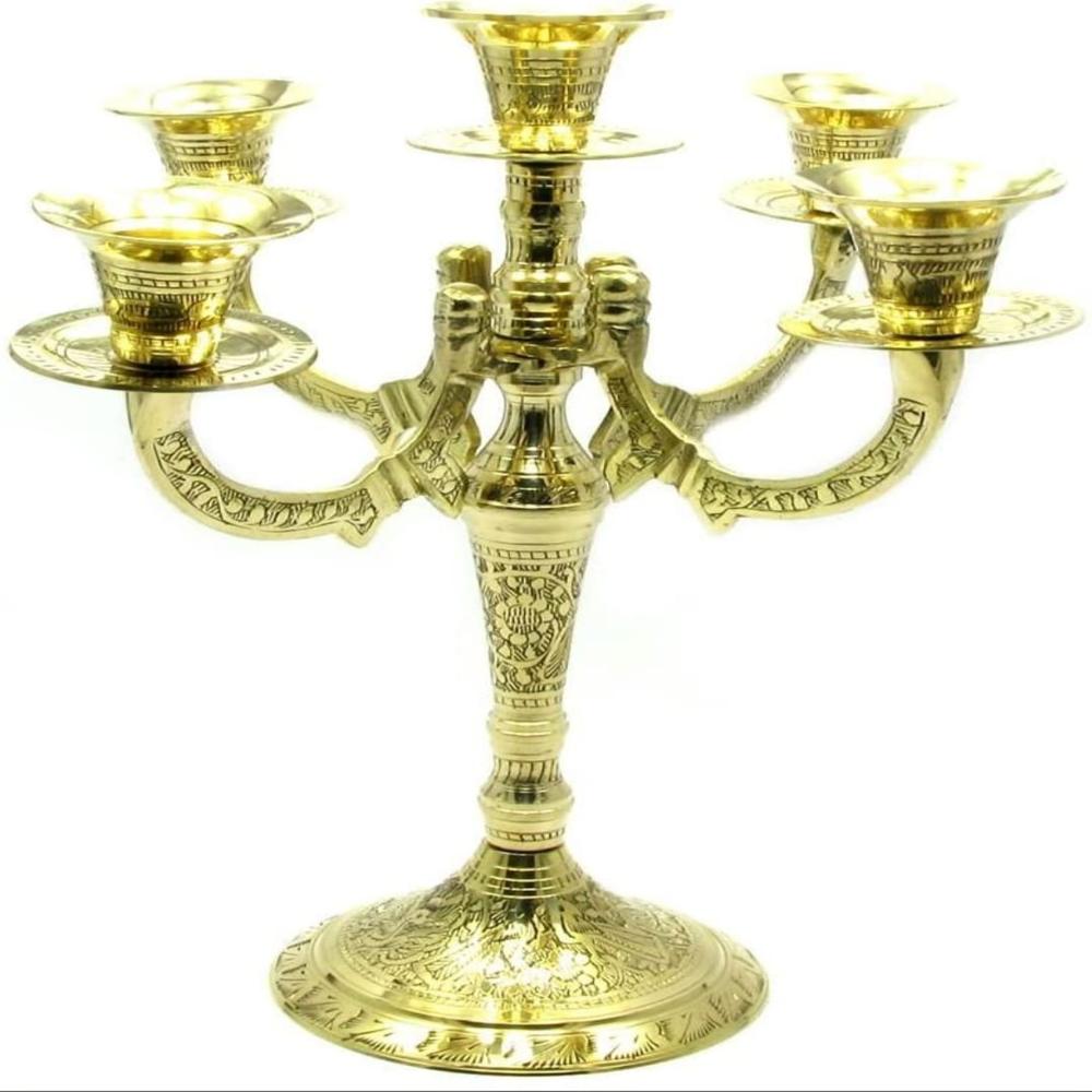 Brass Candle Stand With Handle