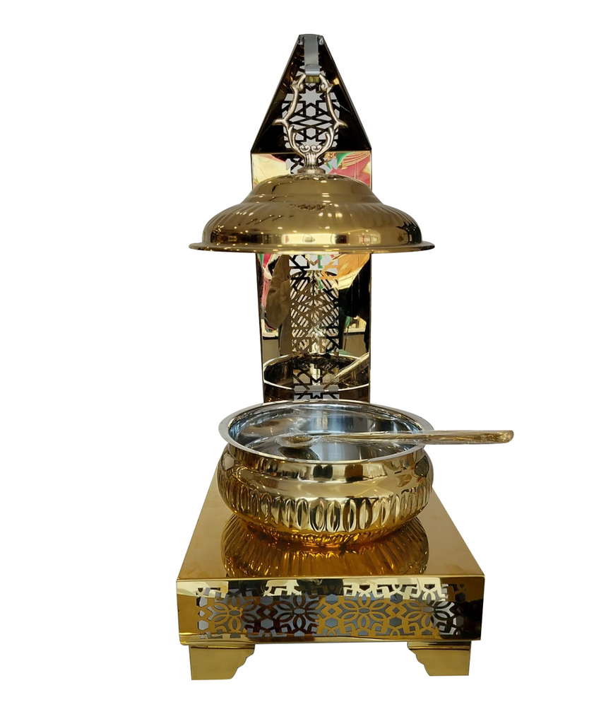 Golden Stainless Steel Round Chafing Dish