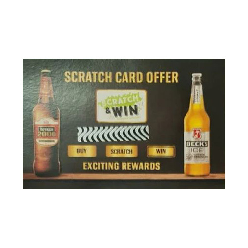 Plastic Promotional Scratch Cards - Color: Multicolor