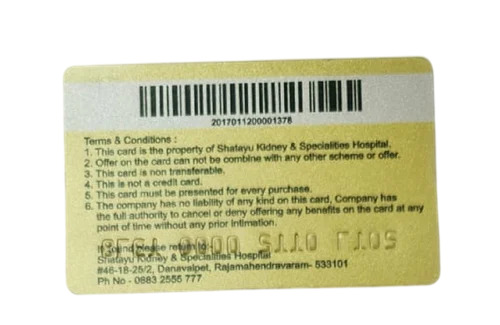Plastic Barcode Card