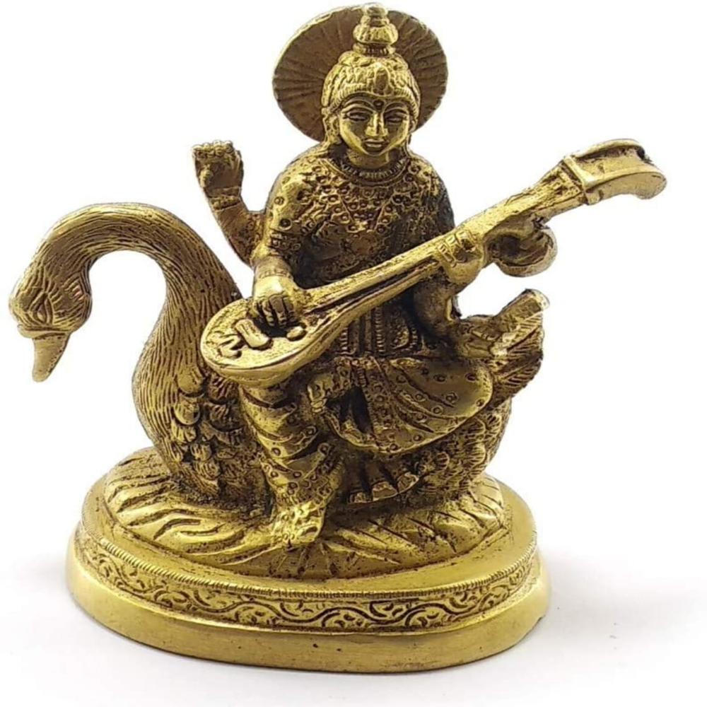 Brass Laxmi On Kamal Base