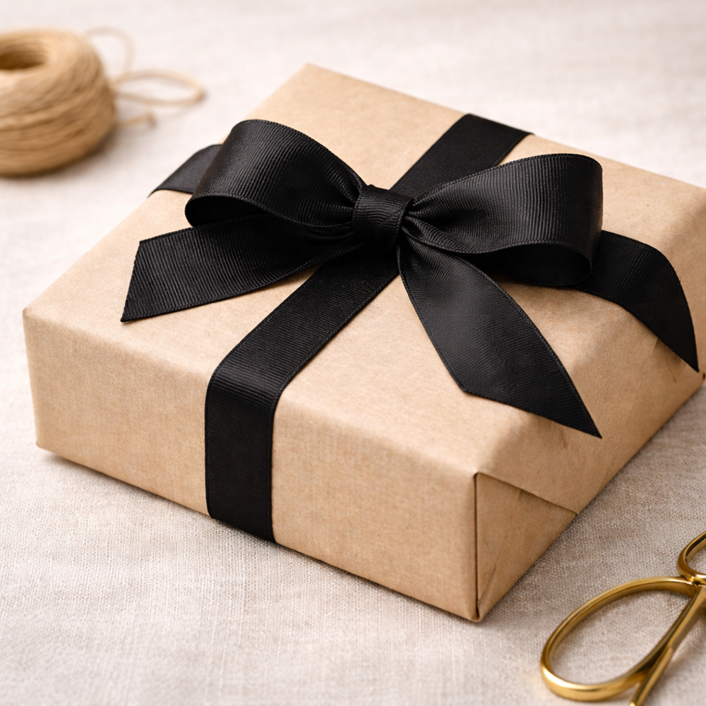 20mm Black grosgrain ribbon