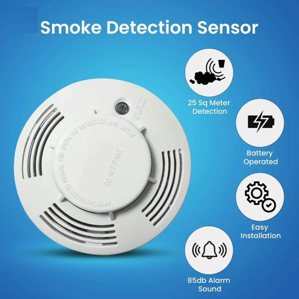 True Sense Smoke Detection Sensor System with Alarm 85 dB, TS-01