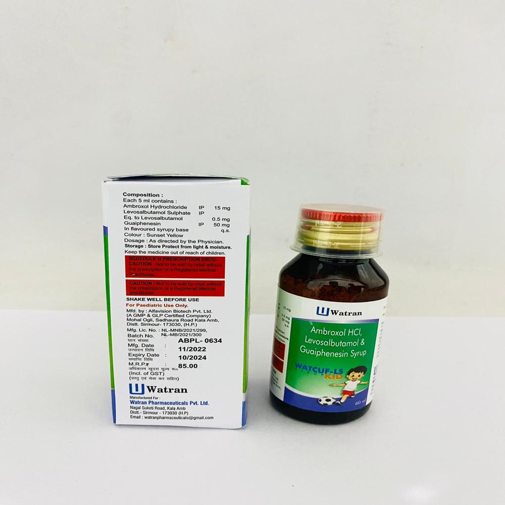 Levosalbutamol 0.5mg + Ambroxol 15mg+ Guaiphenesin 50mg
