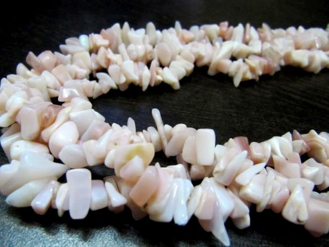 Natural Pink Opal Irregular Chip Gravel Uncut Nugget 6mm To 12mm Size Jewelry Making Beads Strand 34 Inches Long