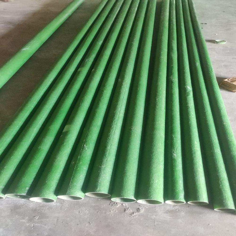 Frp Pipe - Fiber Reinforced Plastic, Round Shape, Green Color, Powder Coated, Plain/threaded/flanged Ends, Corrosion Resistant, Industrial Use