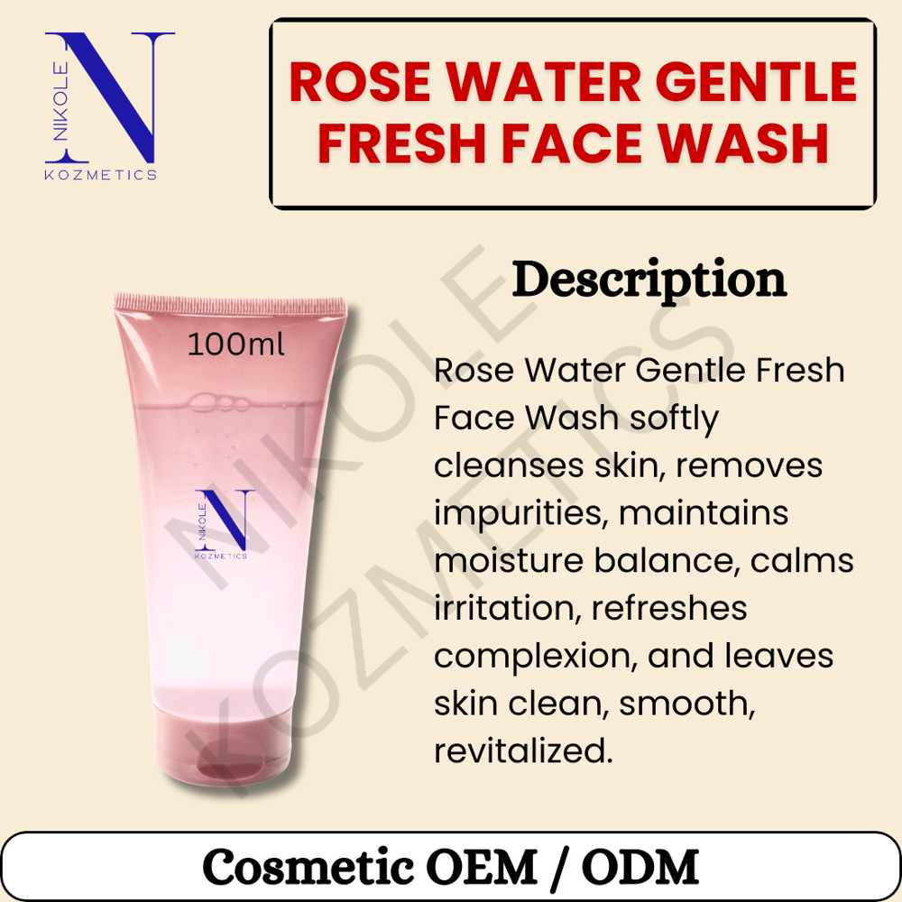 Rose Water Gentle Fresh Face Wash