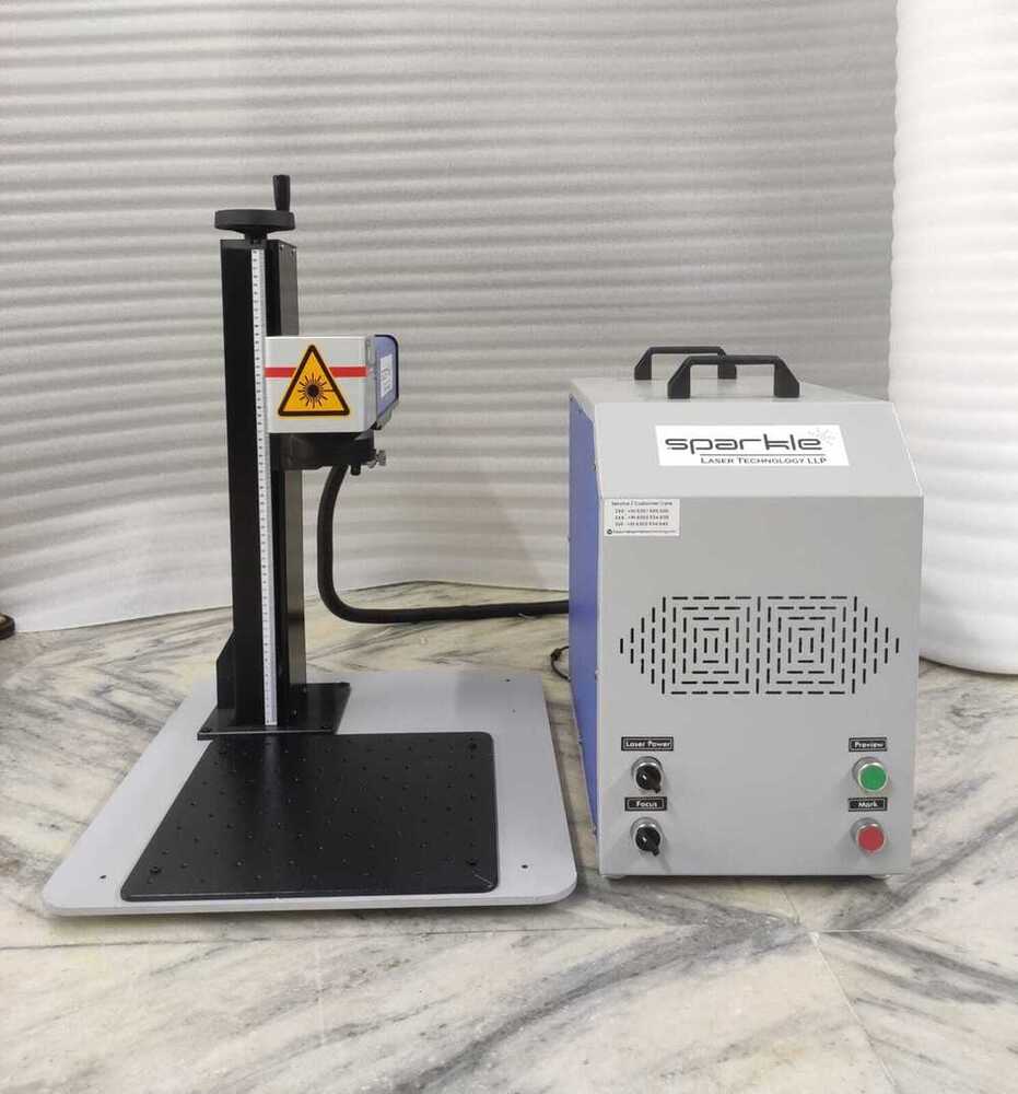 Mini Laser Marking Machine - Size: Standardwhite & Blue