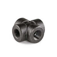 Carbon Steel Forged Fittings - Sizes 1/8 To 4 Inch, Black Matte Finish | High-pressure, Leak-proof, Astm Compliant