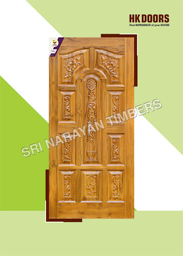 Hk-013 Carving Door Series - Color: Natural Wood