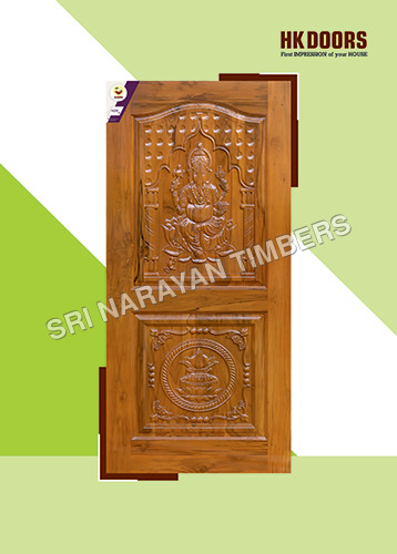 Hk-023 Carving Door Series - Color: Brown