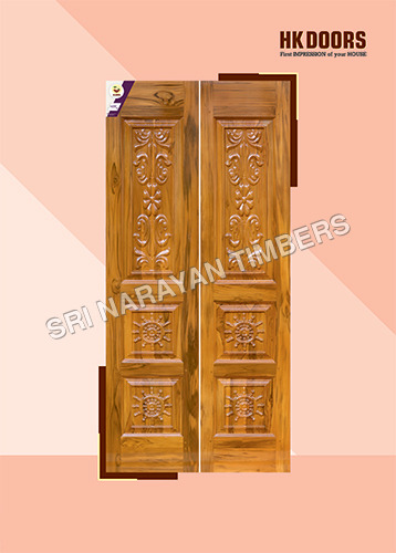 Carving Double Door