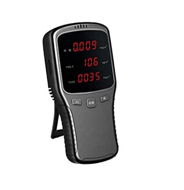 True Sense Ambient Air Quality Pollution Meter, Aqm-01 - Mild Steel Abs Body, 260x180x110 Mm | Laser Scattering, Pm1/2.5/10, Hcho, Tvoc, Visual Audible Alarms