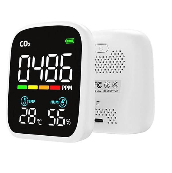 True Sense CO2 Carbon Dioxide Detector, Indoor Air Quality Monitor 4-in-1, AQM-03
