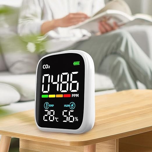 True Sense CO2 Carbon Dioxide Detector, Indoor Air Quality Monitor 4-in-1, AQM-03