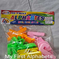 My First Alphabets - Cardboard, 17x12.5 Cm, Multicolor | Glossy Finish, Non-toxic, 26 Pieces, Box Packaging