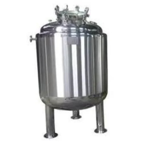 Ss Storage Tank - Stainless Steel, 500-1000 Liters Capacity, Silver Finish | Designed For Industrial Applications, Seamless Integration